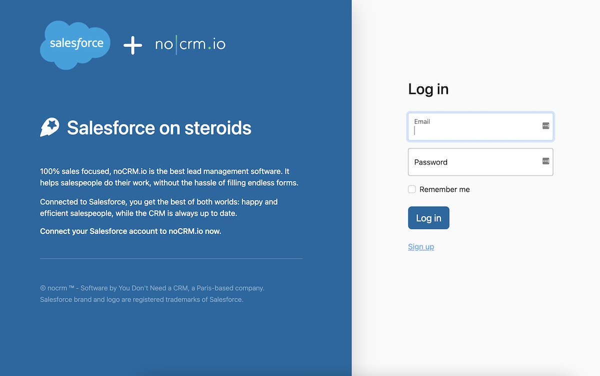 noCRM - Salesforce Middleware